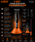 VGR V-889T Ceramic Blade Edition – Tondeuse de Finition