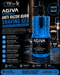 x2 AGIVA SHAVING GEL 1000ML