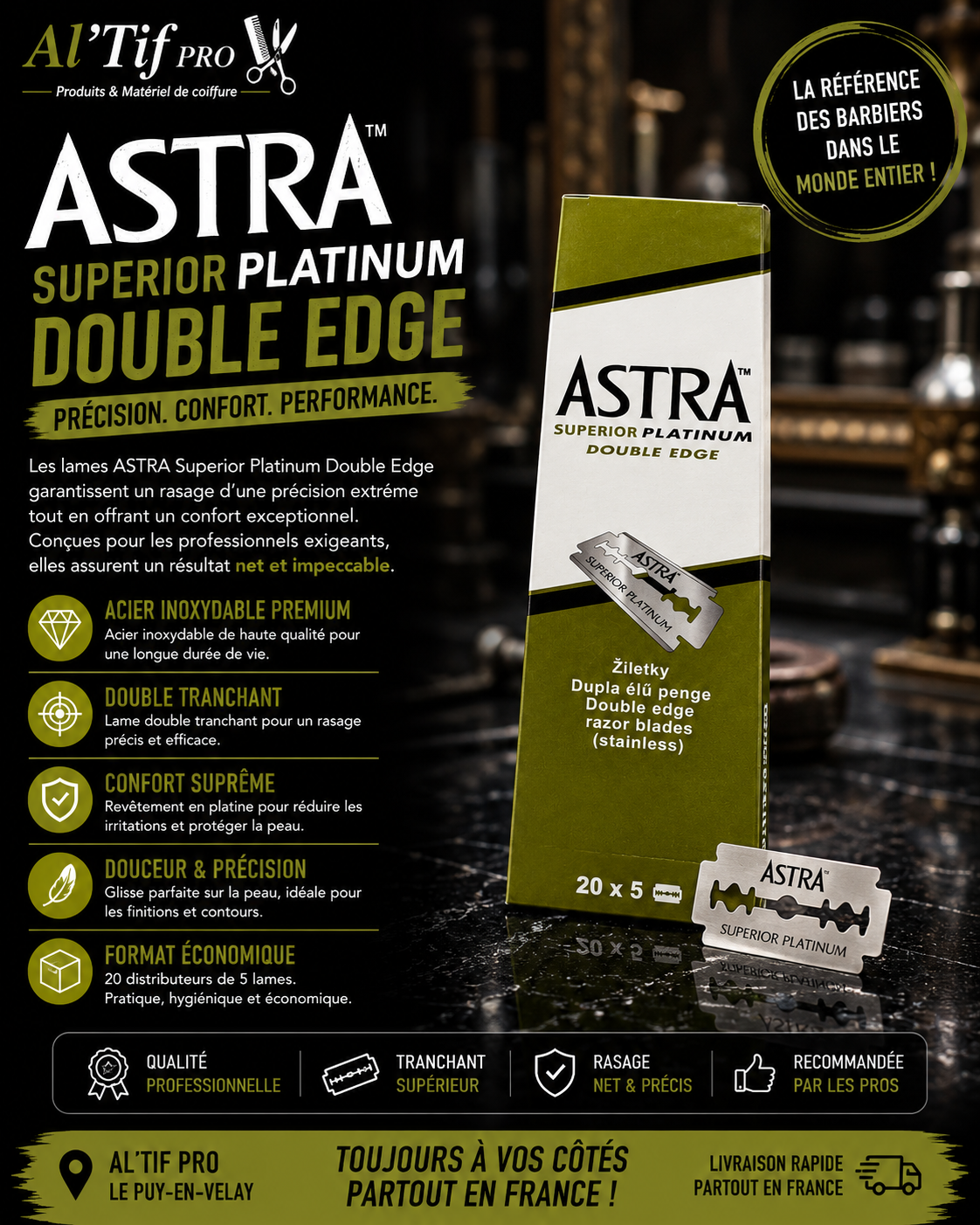 Astra Lame de Rasoir