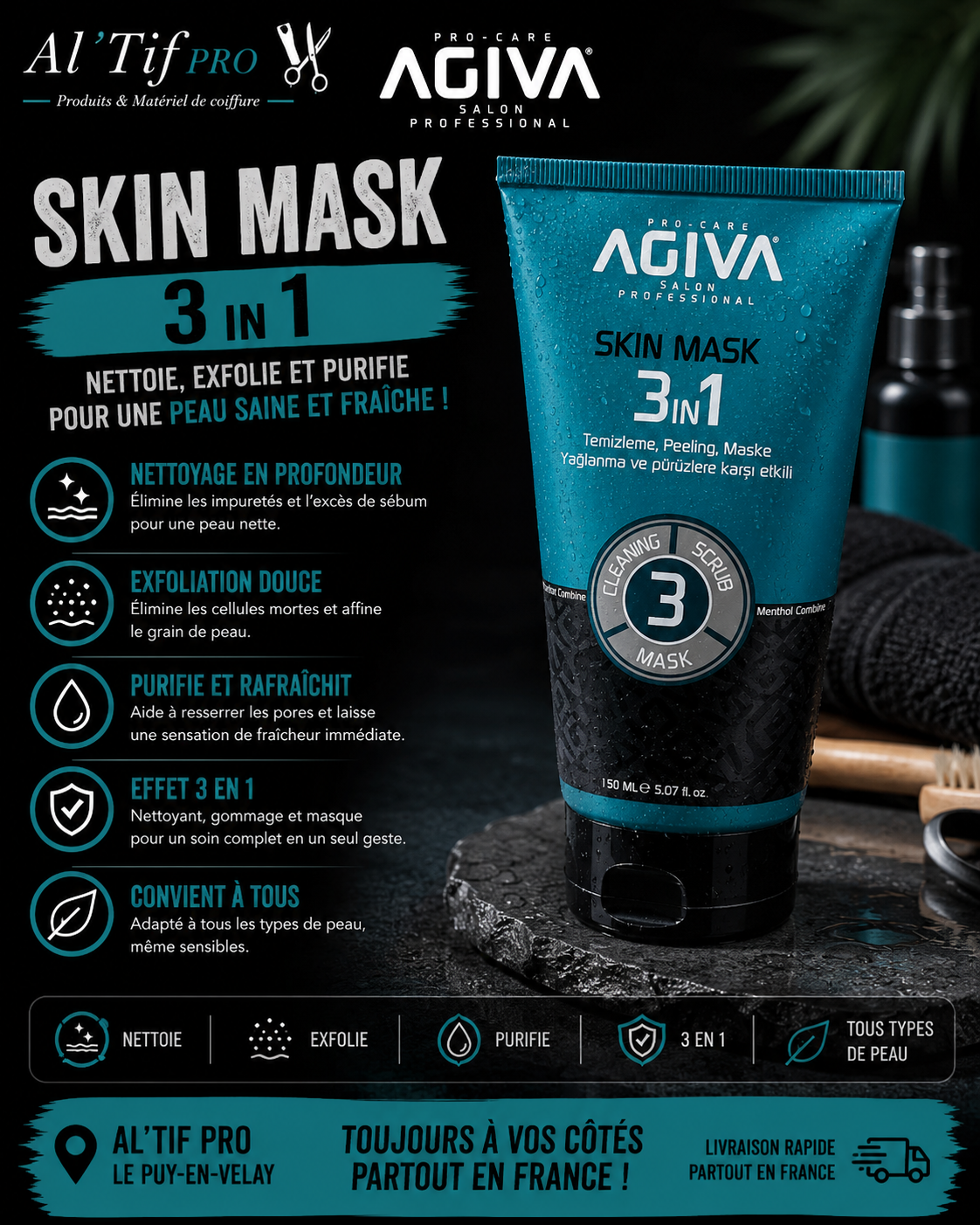 x12 AGIVA Skin Mask 3 in 1
